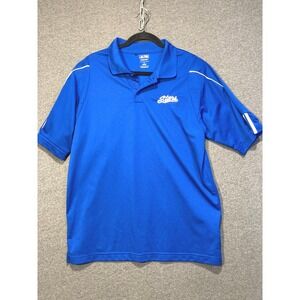 Adidas Golf Mens Climalite Blue Stars Embroidered Polo Shirt P77778 Size M